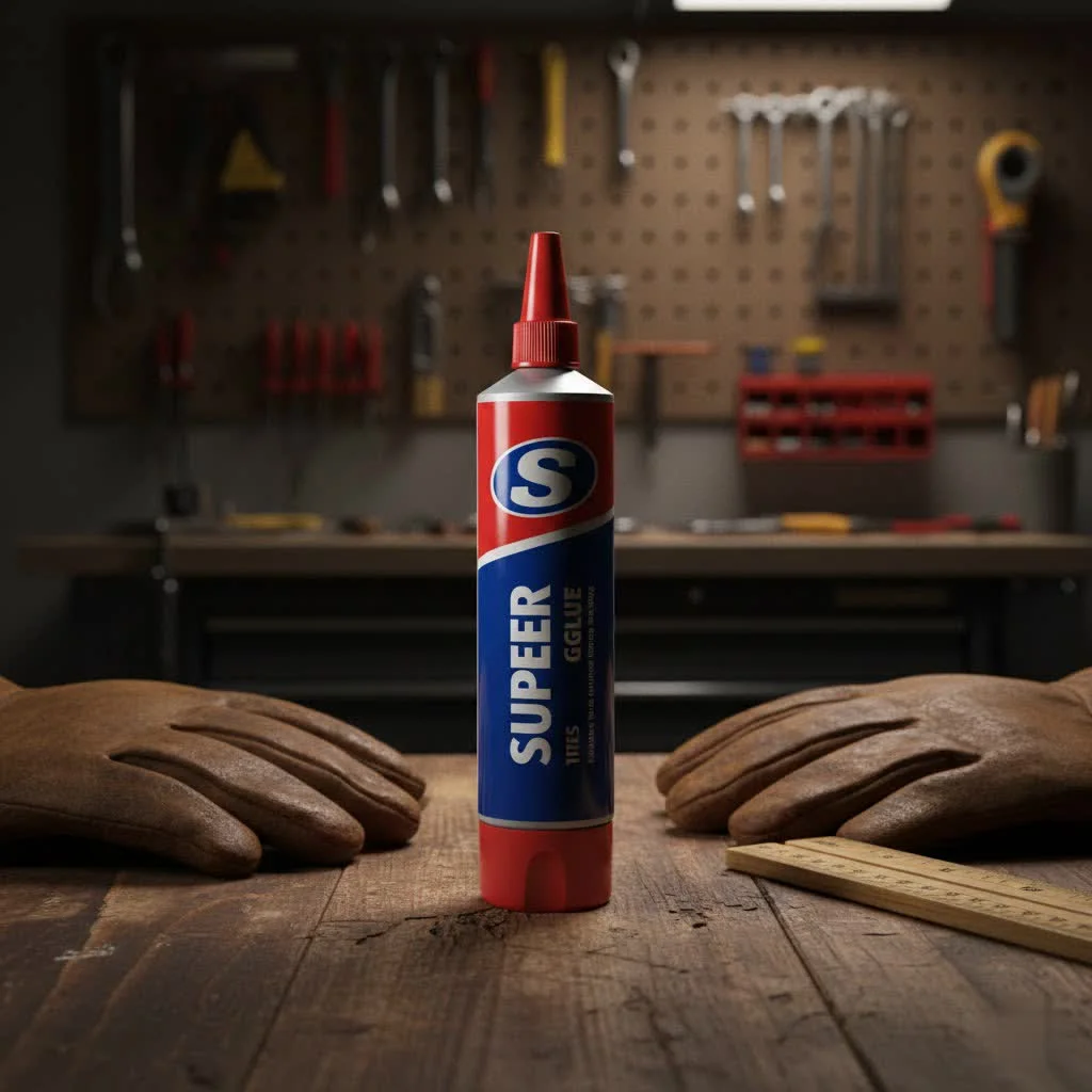 Thin super glue bottle and application on wood