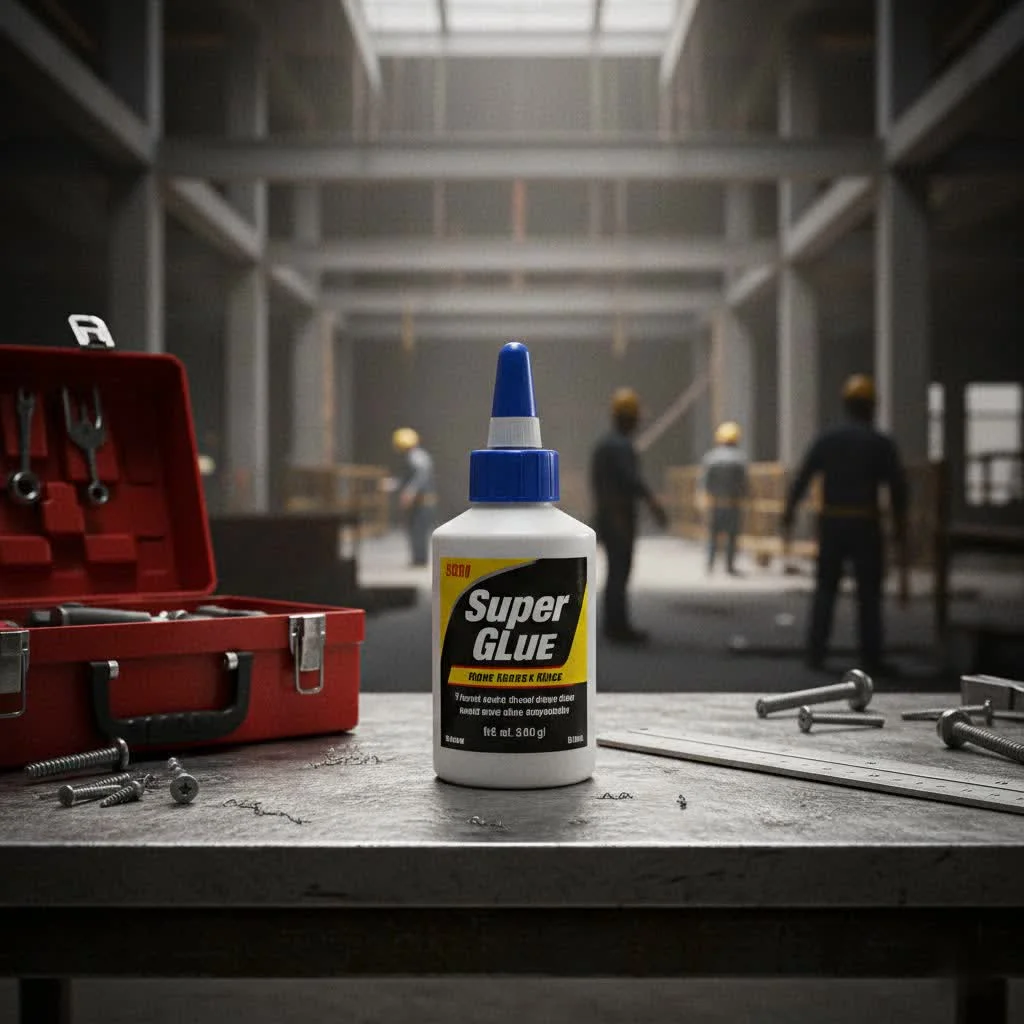 Super glue bonding rubber pieces together